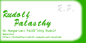 rudolf palasthy business card